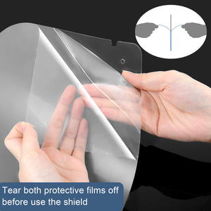 Upgraded Safety Fashionable Clear Face Shield(2Set+ Extra 3 Replaceable Shields)