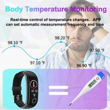 Load image into Gallery viewer, Top Fitness Tracker Body Temperature Smart Watch