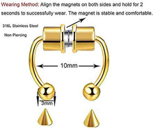 Load image into Gallery viewer, New Magnetic False Nose Ring, Titanium Steel Non-Perforated Nose Ring Nose Jewelry