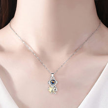 Load image into Gallery viewer, 2 PCS Spaceman Couple Necklace 100 Languages &quot;I Love You &quot;