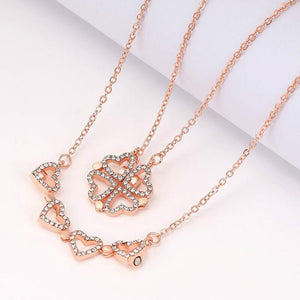 Fodable Rotating Unique Designs Lucky Fortune Choker Necklace For Women Girls Jewelry