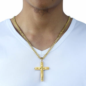 Gold Silver Plated Tarnish Resistant 3D Christian Cross