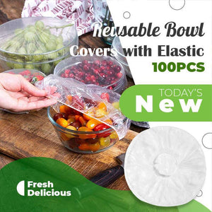 100Pcs Food Grade Plastic Bag Fresh-Keeping Cover