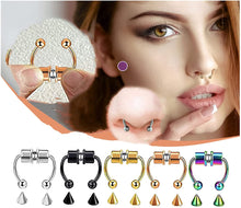 Load image into Gallery viewer, New Magnetic False Nose Ring, Titanium Steel Non-Perforated Nose Ring Nose Jewelry