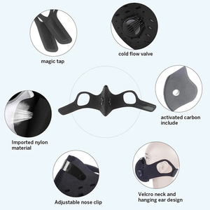 Black Protective Sports Masks