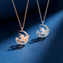 Load image into Gallery viewer, Star And Moon Unicorn Necklace