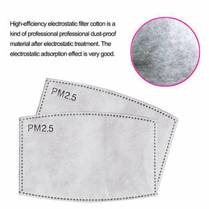 Reusable Fashion Women Mask,Build-in Filter Pocket