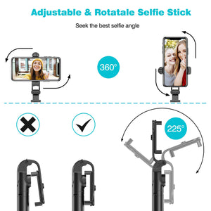 Selfie Stick Tripod With Wireless Remote