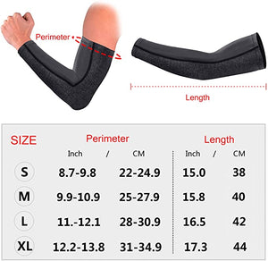 UV-Cut Cooling Arm Sleeves(1 Pair)