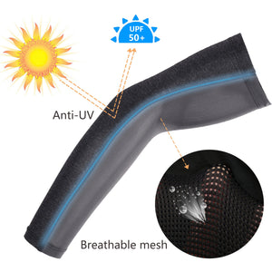 UV-Cut Cooling Arm Sleeves(1 Pair)