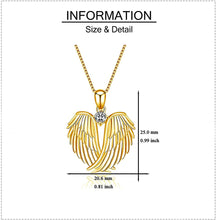 Load image into Gallery viewer, Women Love Heart Shaped Wings Necklace