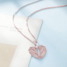 Load image into Gallery viewer, Women Love Heart Shaped Wings Necklace