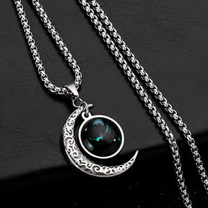 12 Constellation Moon Necklace For Men Women Boy Girl