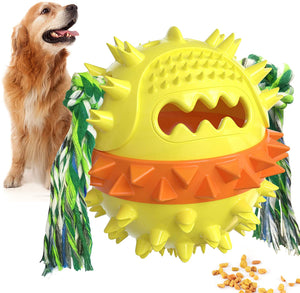 Chew Squeaky Toothbrush Toy Float Ball for Small/Medium/Large Dogs