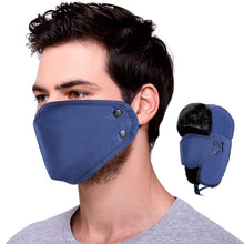 Load image into Gallery viewer, Unisex Cold-Proof Thickened Plush Hat with Windproof Facemask