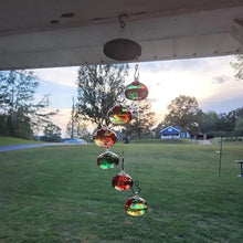 Load image into Gallery viewer, Vianys Wind Chime Hummingbird Feeder