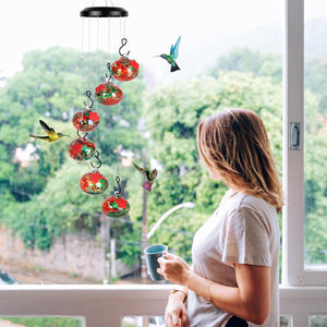 Vianys Wind Chime Hummingbird Feeder