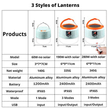 Load image into Gallery viewer, Solar Power LED Camping Light With USB Charge