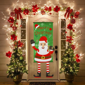 Merry Christmas Porch Sign Decorative Banner