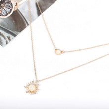 Load image into Gallery viewer, Moon and Sun Layered Necklace Gift for Women