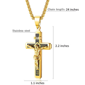 Jesus Cross Pendant Necklace