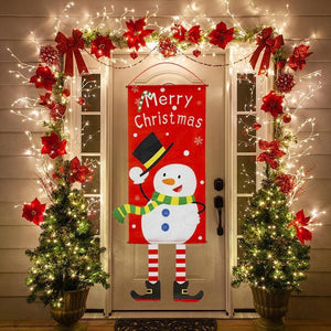 Merry Christmas Porch Sign Decorative Banner