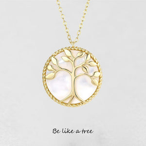 Natural Shell Tree of Life Necklace