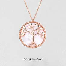 Load image into Gallery viewer, Natural Shell Tree of Life Necklace