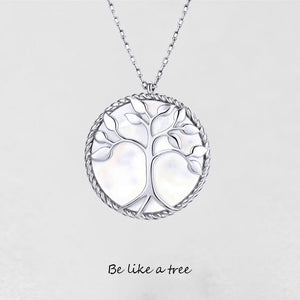 Natural Shell Tree of Life Necklace