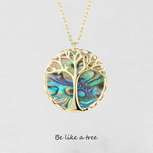 Load image into Gallery viewer, Natural Shell Tree of Life Necklace