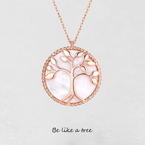 Natural Shell Tree of Life Necklace