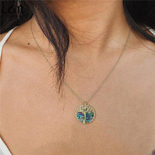 Load image into Gallery viewer, Natural Shell Tree of Life Necklace