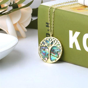 Natural Shell Tree of Life Necklace