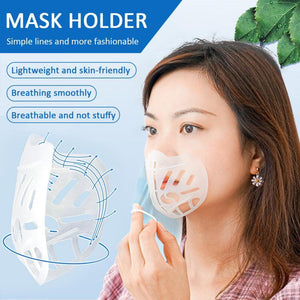 Washable Reusable Soft Silicone Bracket for Mask Internal Protective