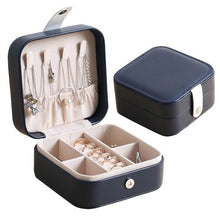 Load image into Gallery viewer, Small Travel Leather Jewelry Storage Box