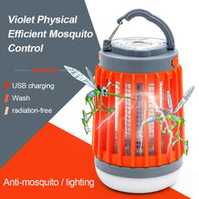 Load image into Gallery viewer, 3-In-1 LED Solar Power Mosquito Killer Lamp Protable Camping Outdoor Repellent Light