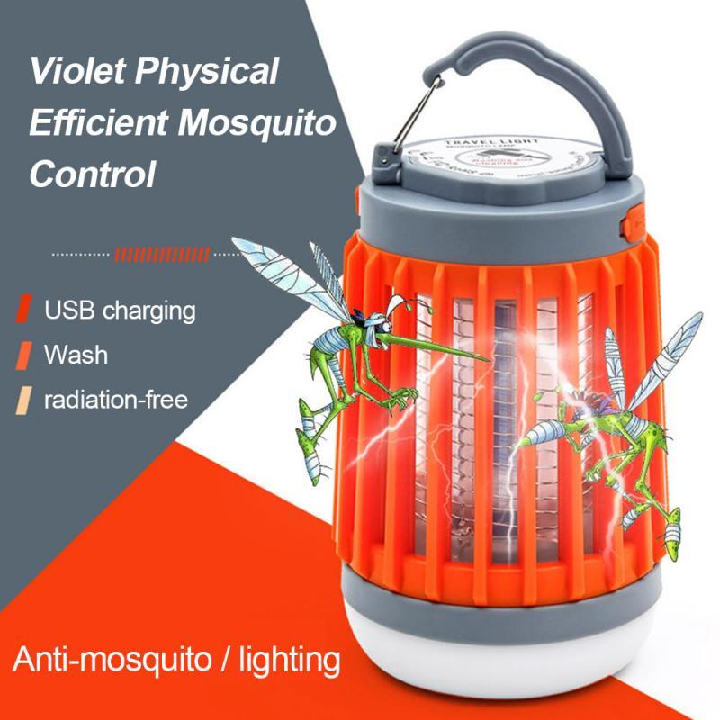 3-In-1 LED Solar Power Mosquito Killer Lamp Protable Camping Outdoor Repellent Light