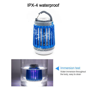 3-In-1 LED Solar Power Mosquito Killer Lamp Protable Camping Outdoor Repellent Light