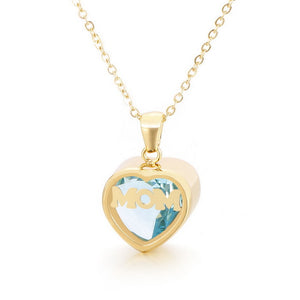 Women's Love Heart Twelve Month Mother Necklace