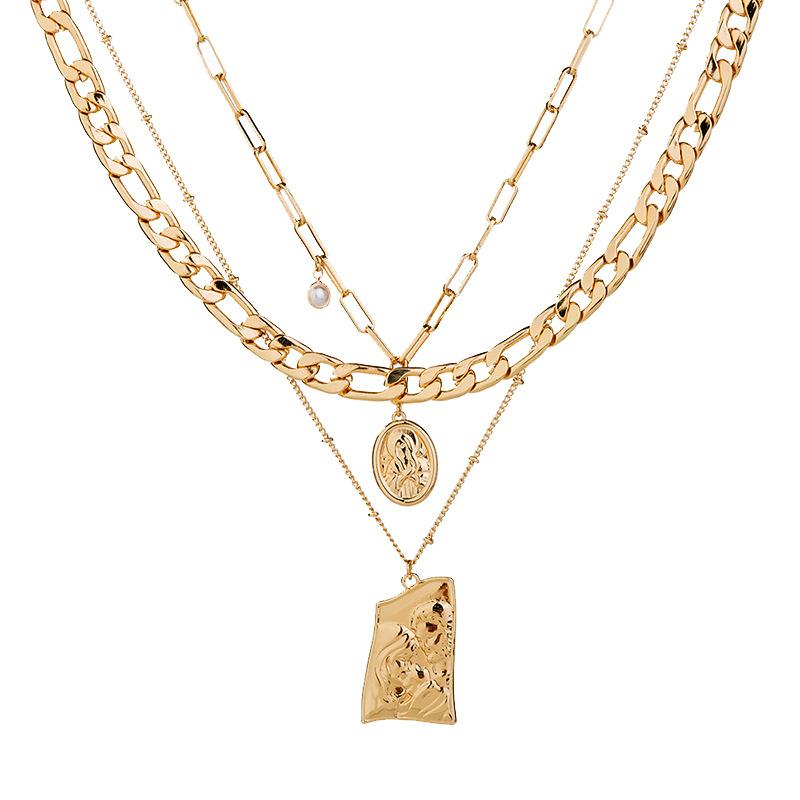 Women's Gold-Plated Exquisite Pendant Necklace