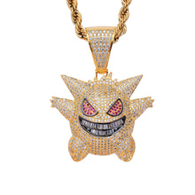 Load image into Gallery viewer, 【Free Shipping】Hip Hop Bling Iced-Out Gengar Pendant Necklace