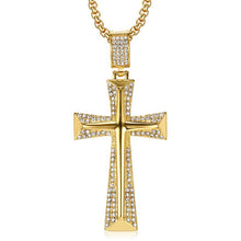 Load image into Gallery viewer, Titanium Steel Gold-Plated Cross Necklace