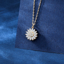 Load image into Gallery viewer, 925 Sterling Silver Womens Rotatable Sunflower Necklace