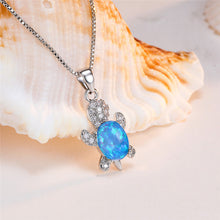 Load image into Gallery viewer, Cute Tortoise Crystal Zircon Necklace For Women And Girls