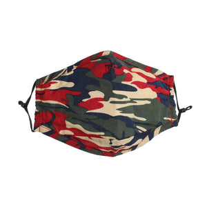 Camouflage Color Reusable Cotton insertable PM2.5 Filter Mask