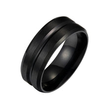 Load image into Gallery viewer, 8MM Mens Stainless Steel Finger Ring