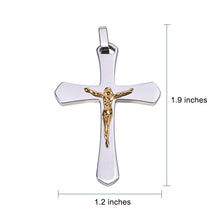 Load image into Gallery viewer, Titanium Steel Jesus Cross Pendant