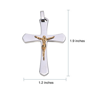 Titanium Steel Jesus Cross Pendant