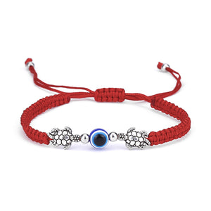 7 PCS Evil Eye Braided Adjustable Bracelet