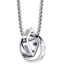 Load image into Gallery viewer, Men&#39;s Simple Double Ring Necklace